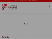 Tablet Screenshot of feuerwehr-wallenhorst.de